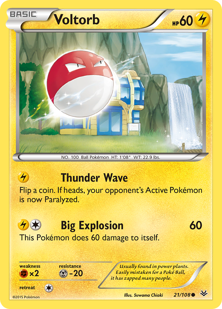 Voltorb (21/108) [XY: Roaring Skies] | Red Riot Games CA