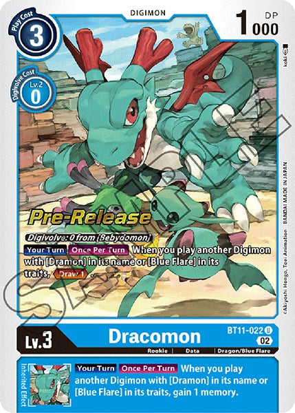 Dracomon [BT11-022] [Dimensional Phase Pre-Release Promos] | Red Riot Games CA
