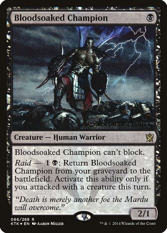 Bloodsoaked Champion [Khans of Tarkir Prerelease Promos] | Red Riot Games CA