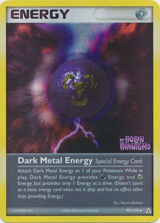 Dark Metal Energy (97/110) (Stamped) [EX: Holon Phantoms] | Red Riot Games CA