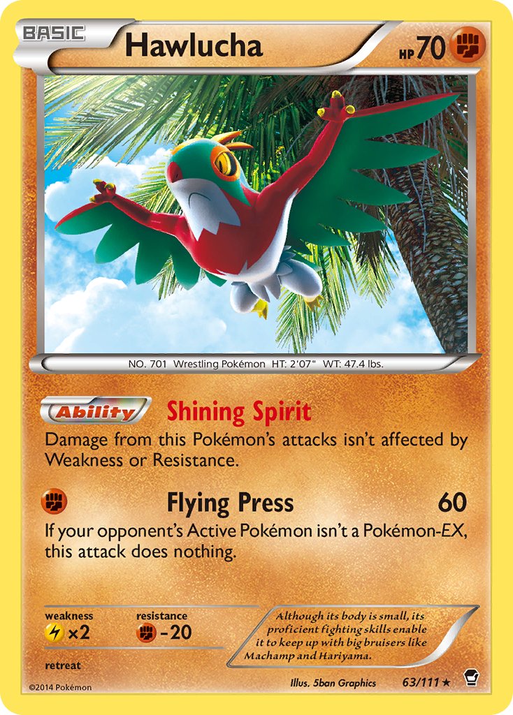 Hawlucha (63/111) (Cosmos Holo) (Blister Exclusive) [XY: Furious Fists] | Red Riot Games CA