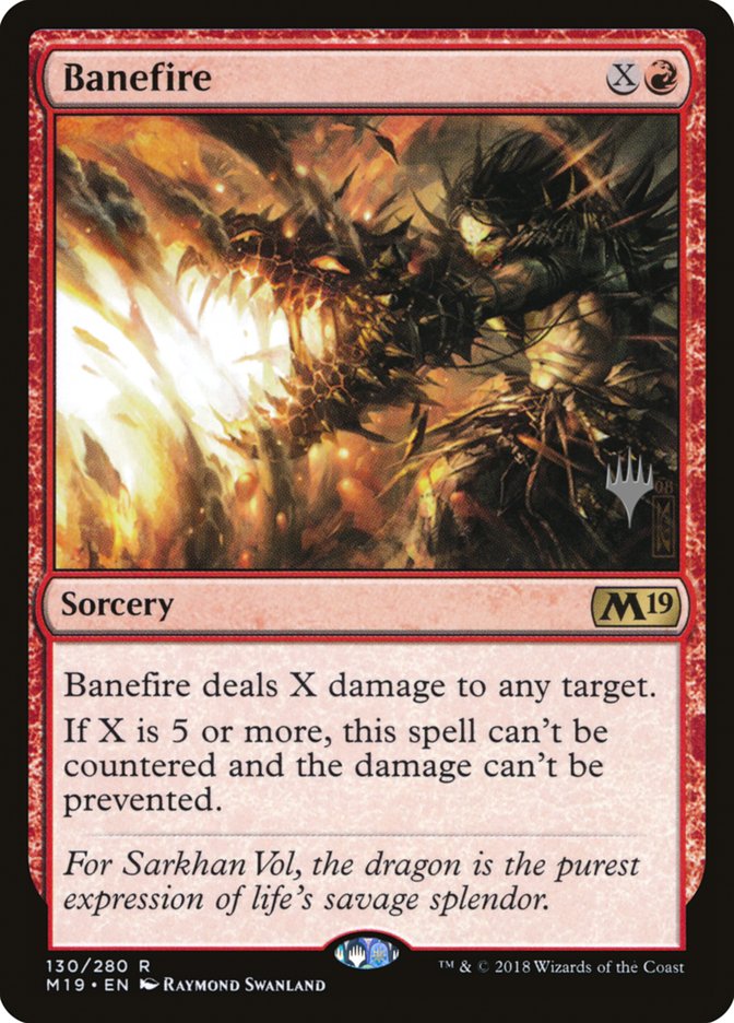 Banefire (Promo Pack) [Core Set 2019 Promos] | Red Riot Games CA