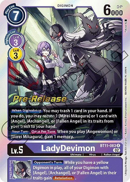 LadyDevimon [BT11-083] [Dimensional Phase Pre-Release Promos] | Red Riot Games CA