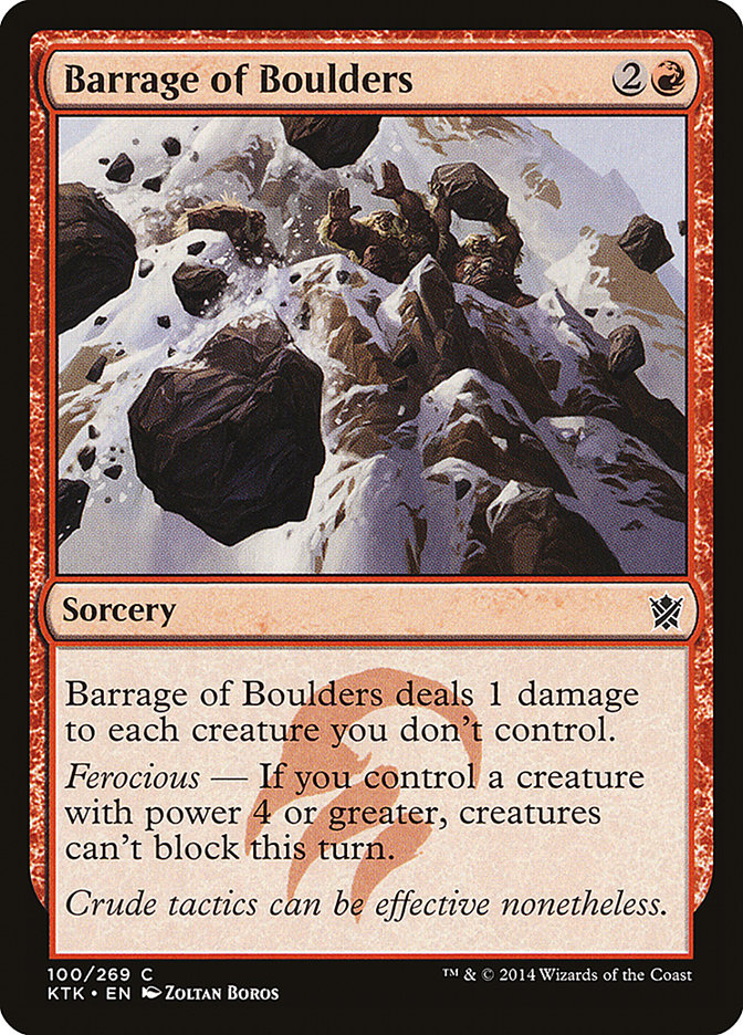 Barrage of Boulders [Khans of Tarkir] | Red Riot Games CA