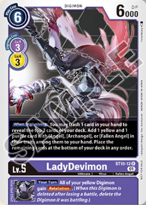 LadyDevimon [ST10-12] (Tamer Goods Set Angewomon & LadyDevimon) [Starter Deck: Parallel World Tactician Promos] | Red Riot Games CA