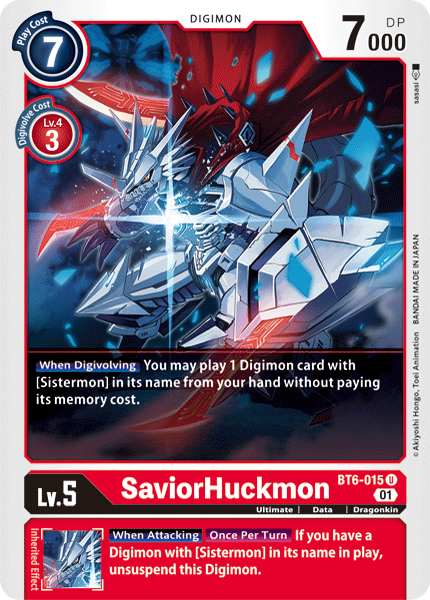 SaviorHuckmon [BT6-015] [Double Diamond] | Red Riot Games CA