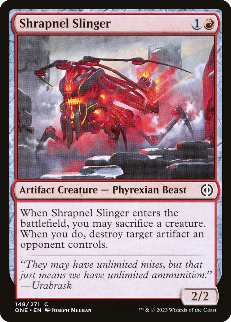Shrapnel Slinger [Phyrexia: All Will Be One] | Red Riot Games CA
