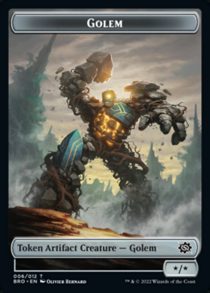 Golem Token [The Brothers' War Tokens] | Red Riot Games CA