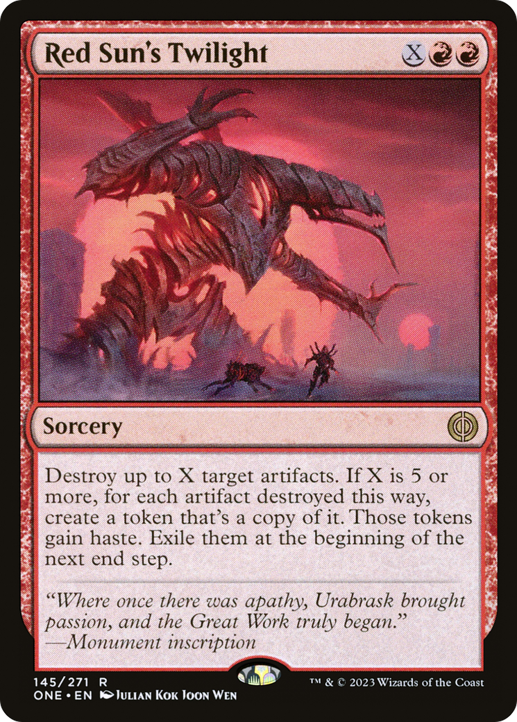 Red Sun's Twilight [Phyrexia: All Will Be One] | Red Riot Games CA