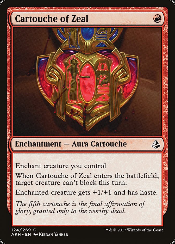 Cartouche of Zeal [Amonkhet] | Red Riot Games CA