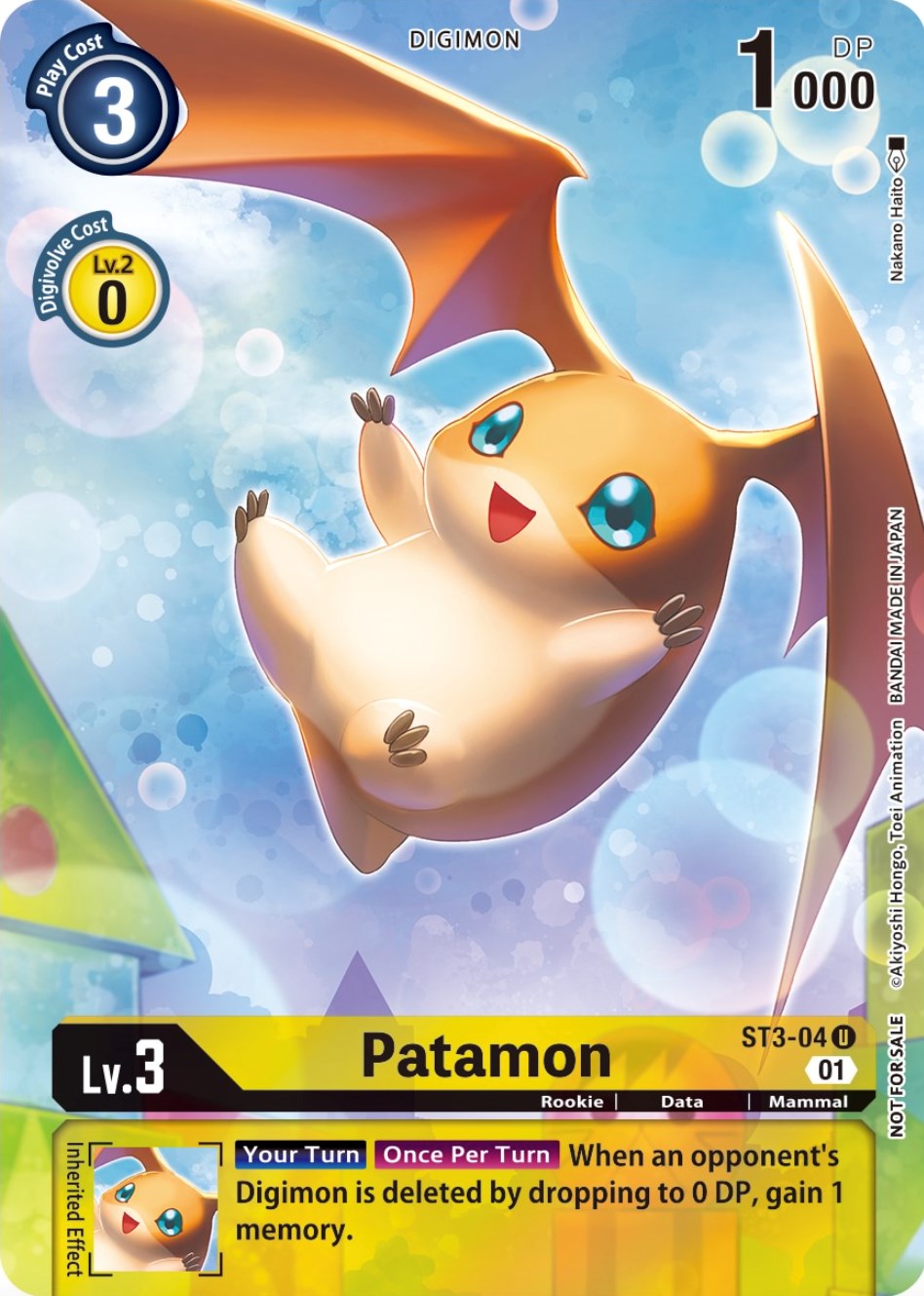 Patamon [ST3-04] (Official Tournament Pack Vol.9) [Starter Deck: Heaven's Yellow Promos] | Red Riot Games CA