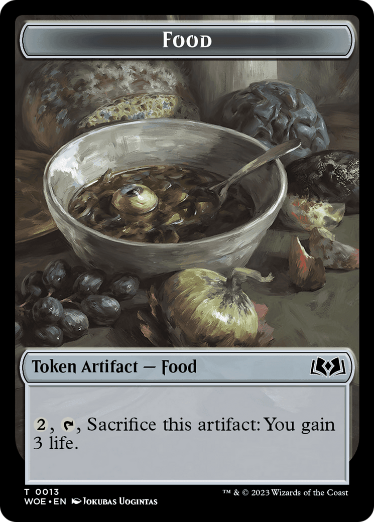 Faerie // Food (0013) Double-Sided Token [Wilds of Eldraine Tokens] | Red Riot Games CA