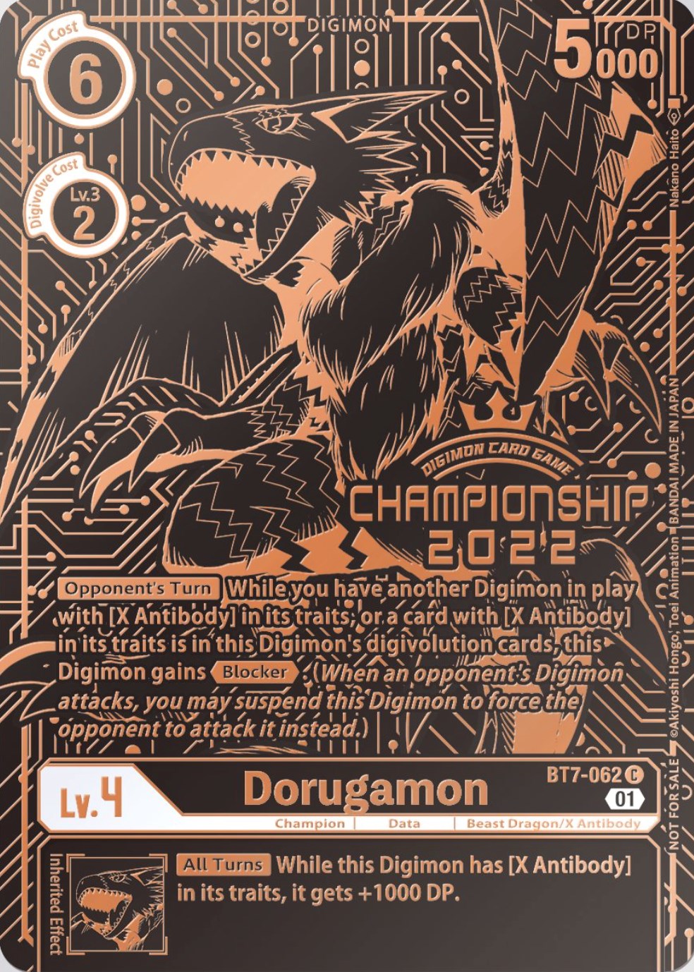 Dorugamon [BT7-062] (2022 Championship Finals 3rd Place) [Next Adventure Promos] | Red Riot Games CA