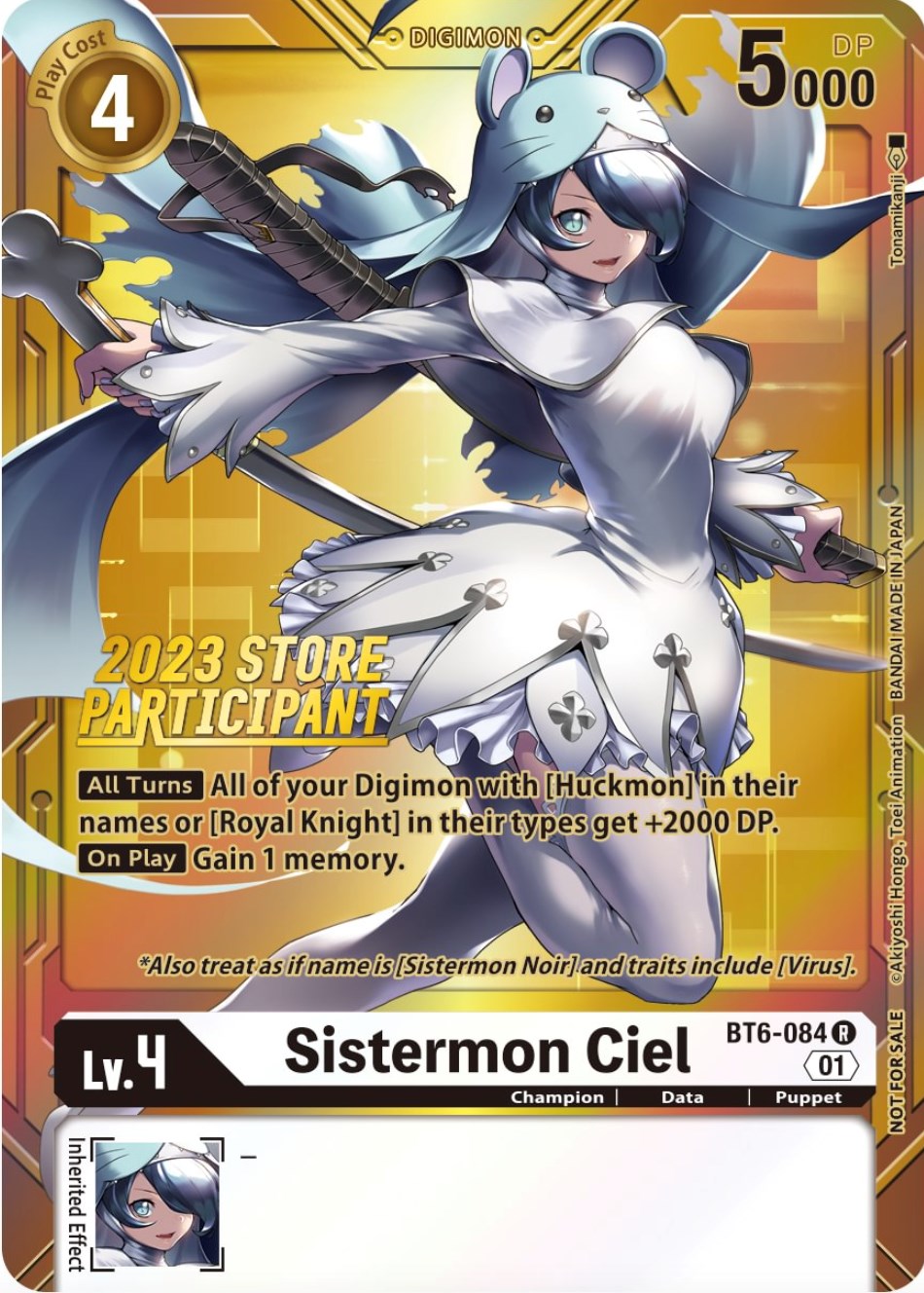 Sistermon Ciel [BT6-084] (2023 Store Participant) [Double Diamond Promos] | Red Riot Games CA