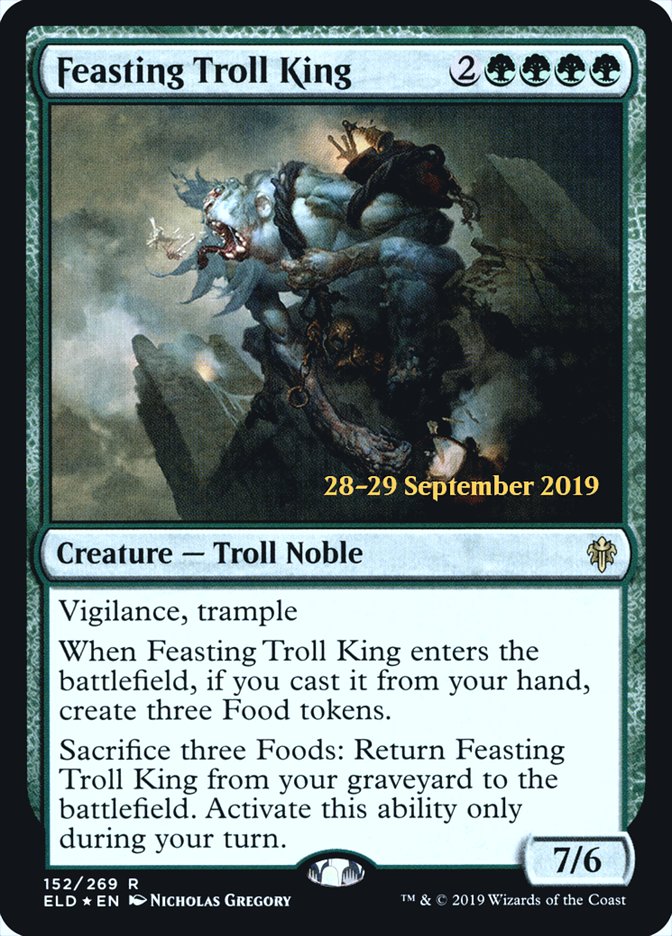 Feasting Troll King [Throne of Eldraine Prerelease Promos] | Red Riot Games CA