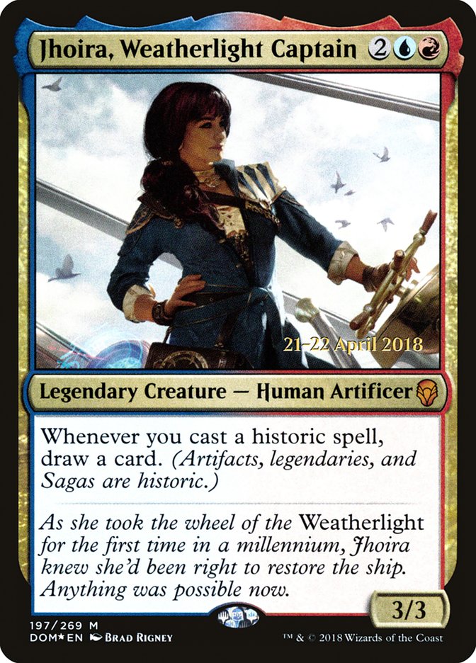 Jhoira, Weatherlight Captain [Dominaria Prerelease Promos] | Red Riot Games CA
