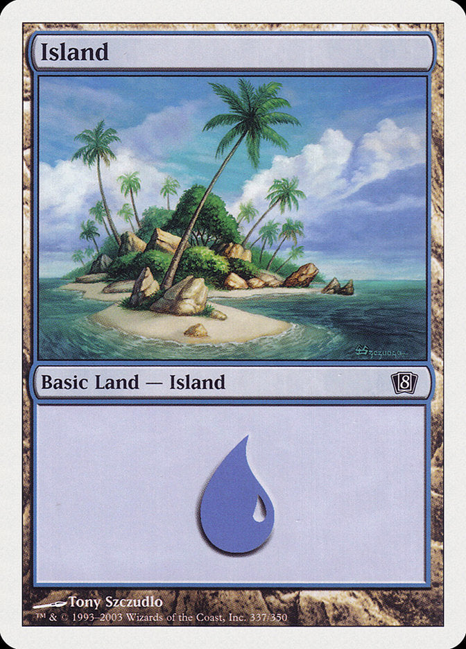 Island (337) [Eighth Edition] | Red Riot Games CA