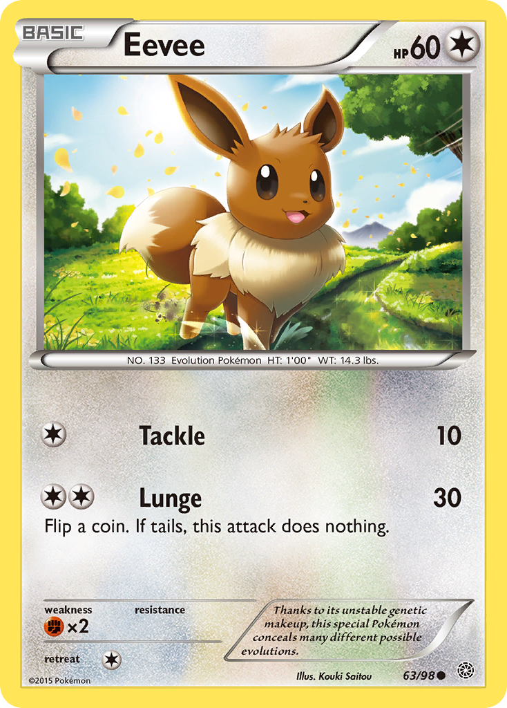 Eevee (63/98) [XY: Ancient Origins] | Red Riot Games CA