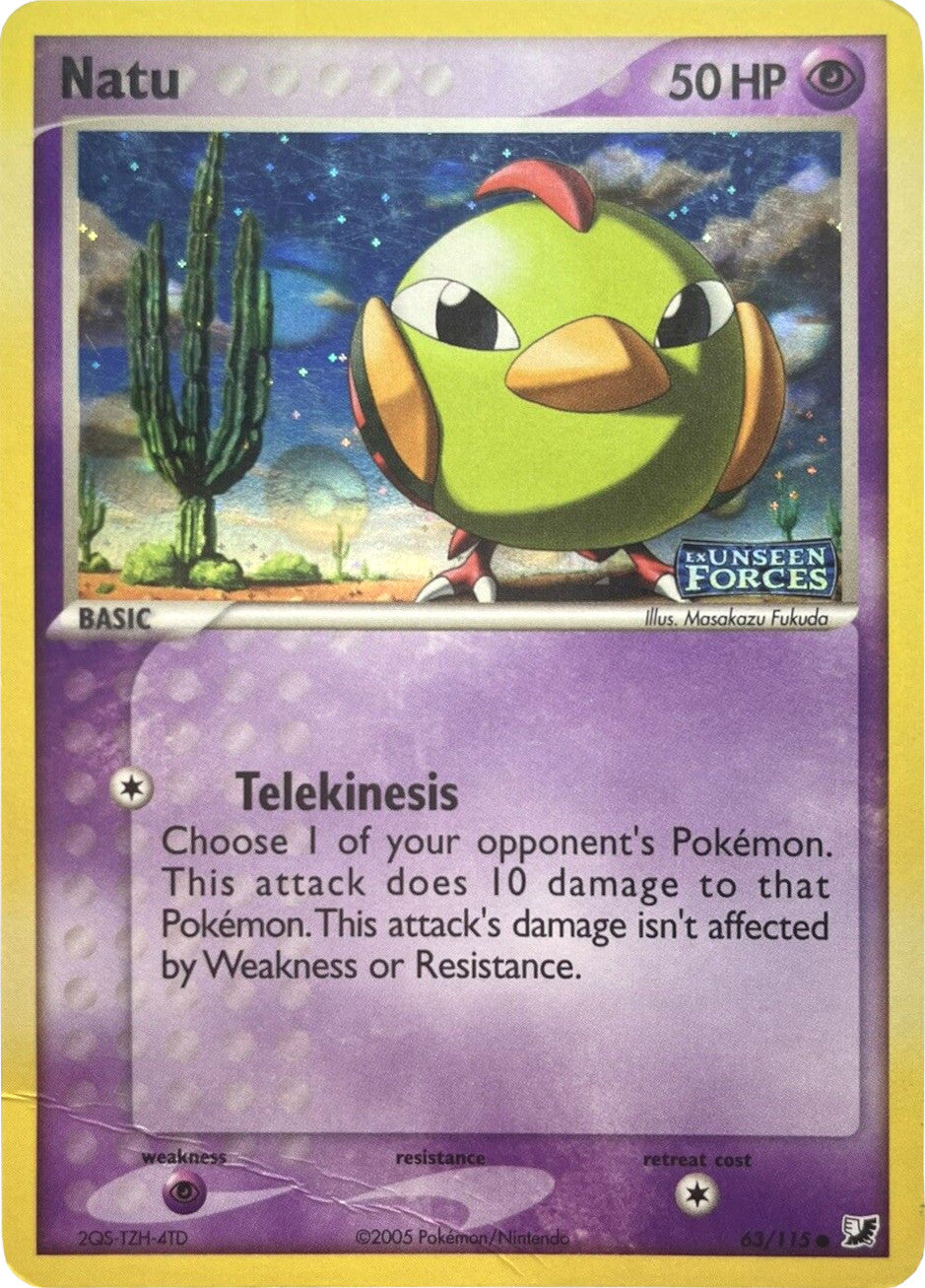 Natu (63/115) (Stamped) [EX: Unseen Forces] | Red Riot Games CA