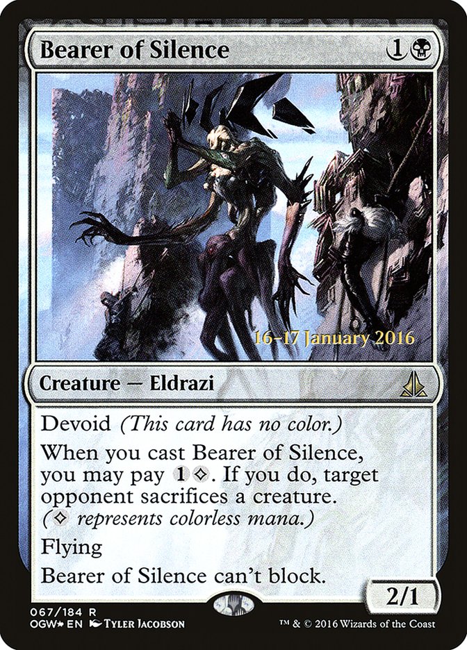 Bearer of Silence [Oath of the Gatewatch Prerelease Promos] | Red Riot Games CA