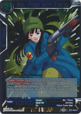 Mai, Filled with Energy (BT7-034_PR) [Assault of the Saiyans Prerelease Promos] | Red Riot Games CA