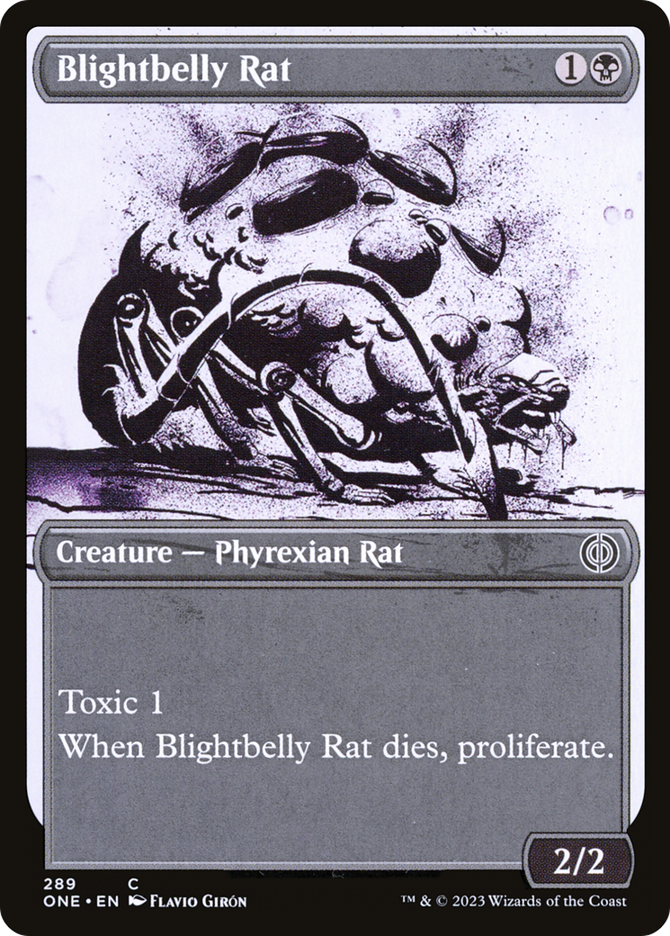 Blightbelly Rat (Showcase Ichor) [Phyrexia: All Will Be One] | Red Riot Games CA