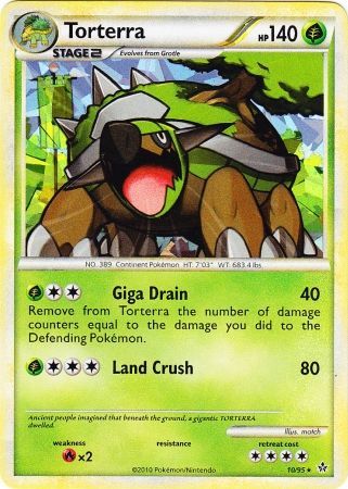 Torterra (10/95) (Cracked Ice Holo) [HeartGold & SoulSilver: Unleashed] | Red Riot Games CA