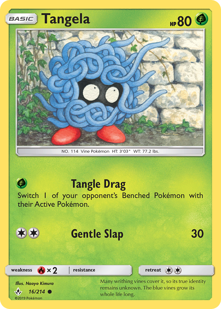 Tangela (16/214) [Sun & Moon: Unbroken Bonds] | Red Riot Games CA