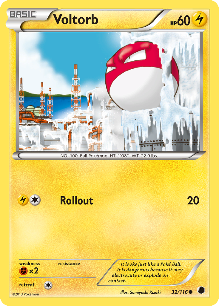 Voltorb (32/116) [Black & White: Plasma Freeze] | Red Riot Games CA