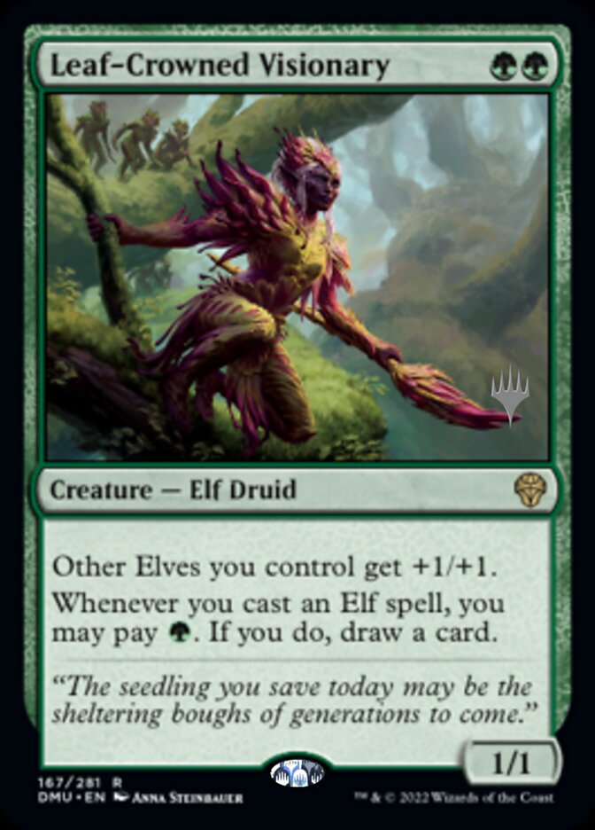 Leaf-Crowned Visionary (Promo Pack) [Dominaria United Promos] | Red Riot Games CA