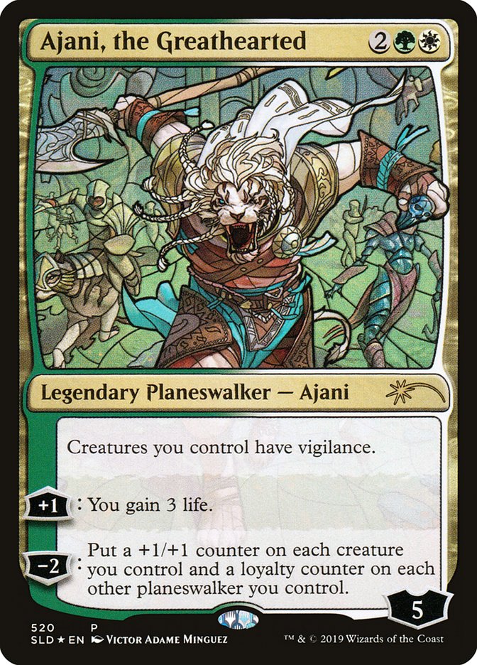 Ajani, the Greathearted (Stained Glass) [Secret Lair Drop Promos] | Red Riot Games CA