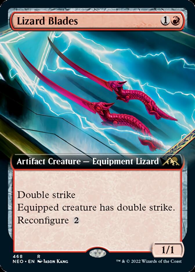 Lizard Blades (Extended Art) [Kamigawa: Neon Dynasty] | Red Riot Games CA