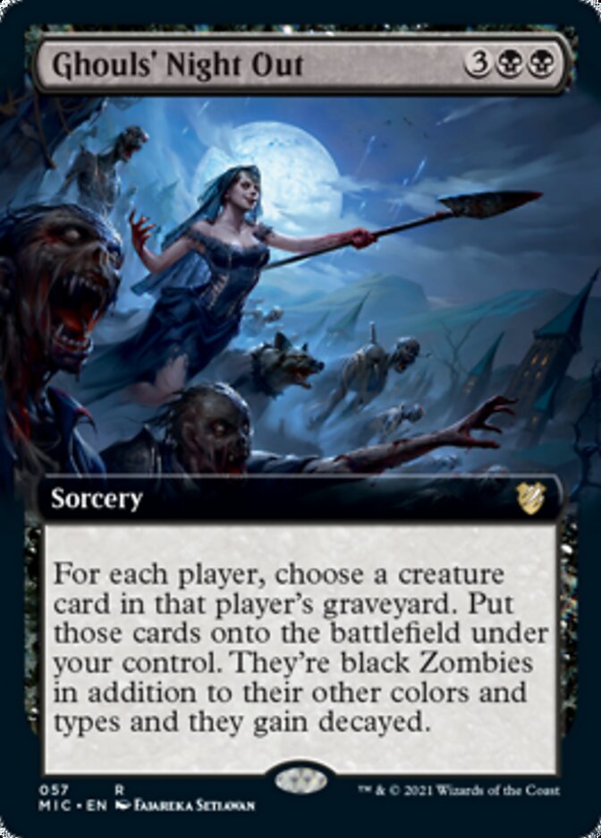 Ghouls' Night Out (Extended Art) [Innistrad: Midnight Hunt Commander] | Red Riot Games CA