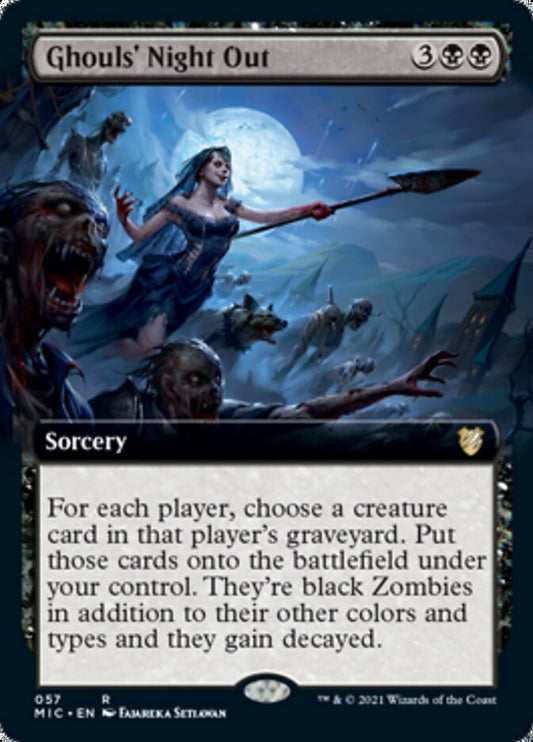 Ghouls' Night Out (Extended Art) [Innistrad: Midnight Hunt Commander]