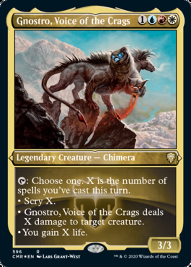 Gnostro, Voice of the Crags (Etched) [Commander Legends] | Red Riot Games CA