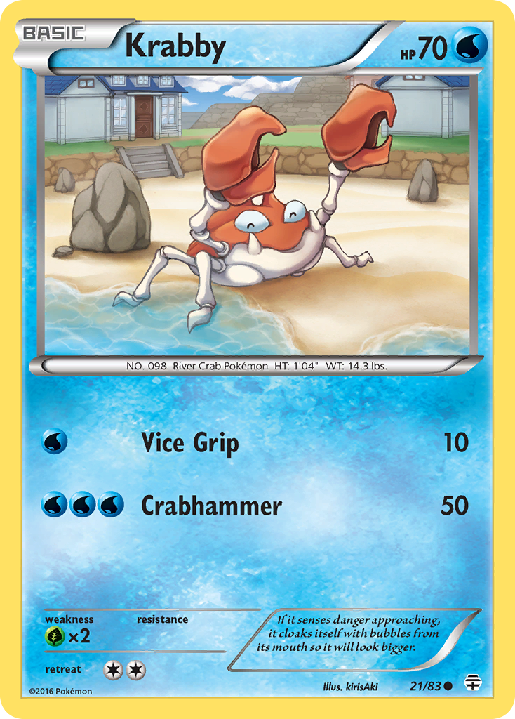 Krabby (21/83) [XY: Generations] | Red Riot Games CA