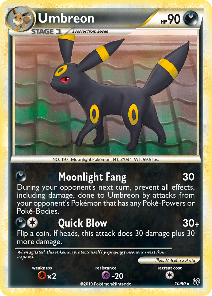 Umbreon (10/90) [HeartGold & SoulSilver: Undaunted] | Red Riot Games CA