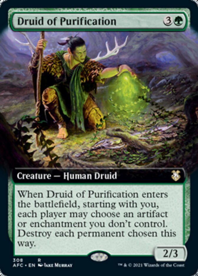 Druid of Purification (Extended Art) [Dungeons & Dragons: Adventures in the Forgotten Realms Commander] | Red Riot Games CA