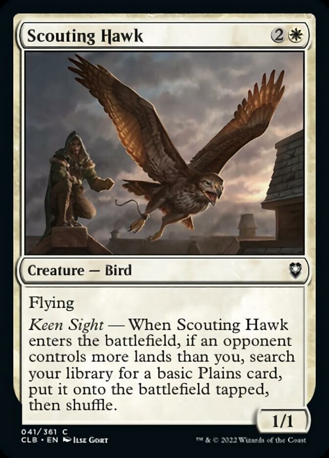 Scouting Hawk [Commander Legends: Battle for Baldur's Gate] | Red Riot Games CA