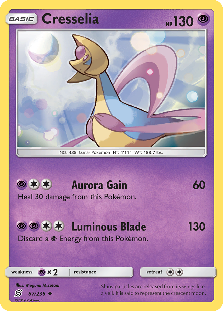 Cresselia (87/236) [Sun & Moon: Unified Minds] | Red Riot Games CA
