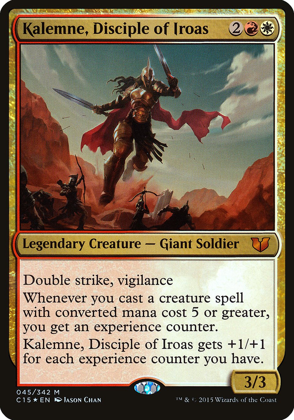Kalemne, Disciple of Iroas (Oversized) [Commander 2015 Oversized] | Red Riot Games CA