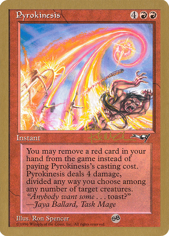 Pyrokinesis (Paul McCabe) (SB) [World Championship Decks 1997] | Red Riot Games CA