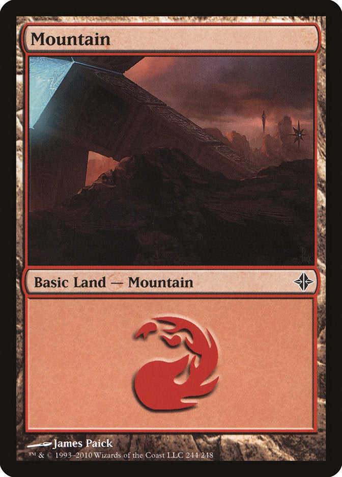 Mountain (244) [Rise of the Eldrazi] | Red Riot Games CA