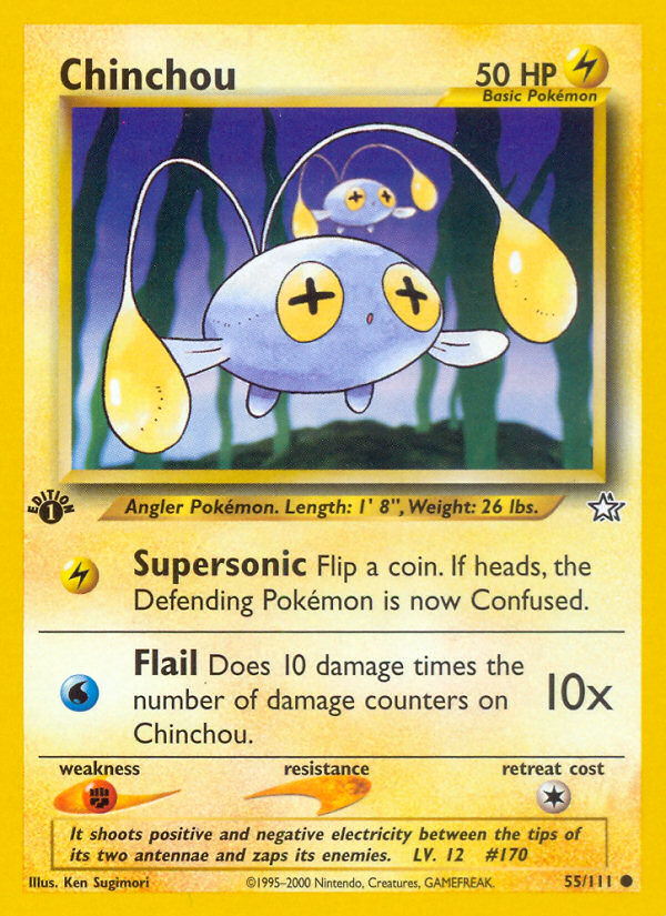 Chinchou (55/111) [Neo Genesis 1st Edition] | Red Riot Games CA