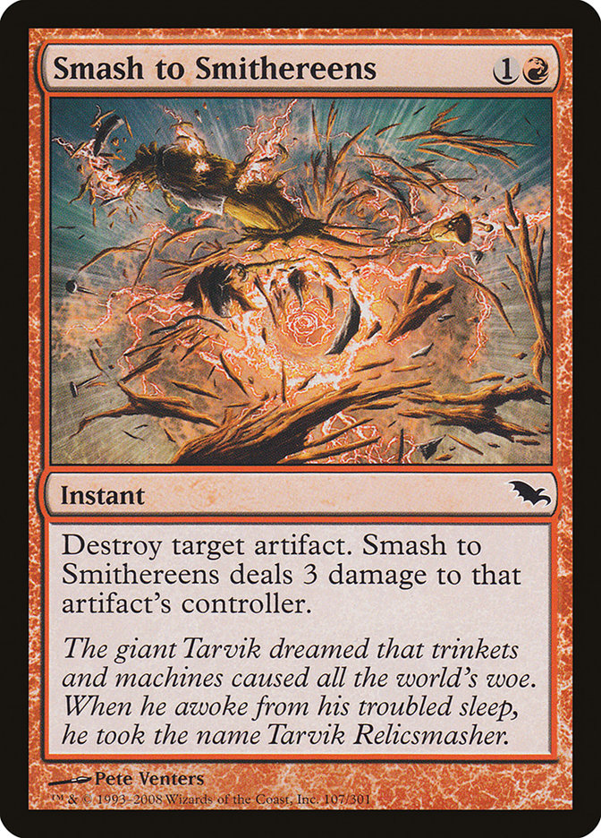 Smash to Smithereens [Shadowmoor] | Red Riot Games CA