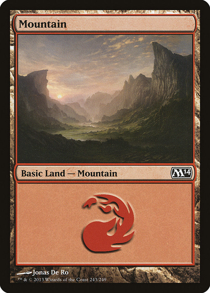 Mountain (243) [Magic 2014] | Red Riot Games CA