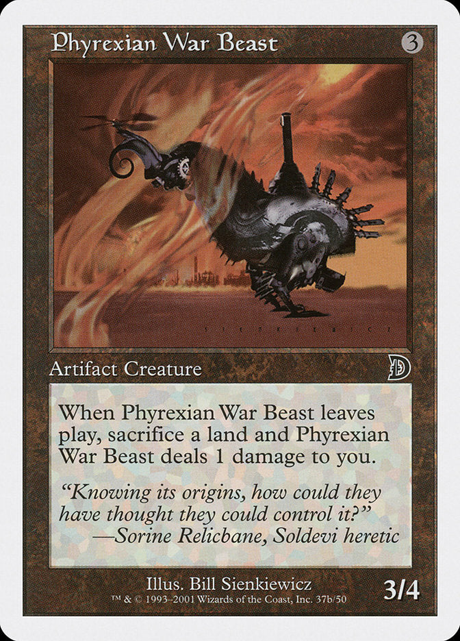 Phyrexian War Beast (Signature on Right) [Deckmasters] | Red Riot Games CA