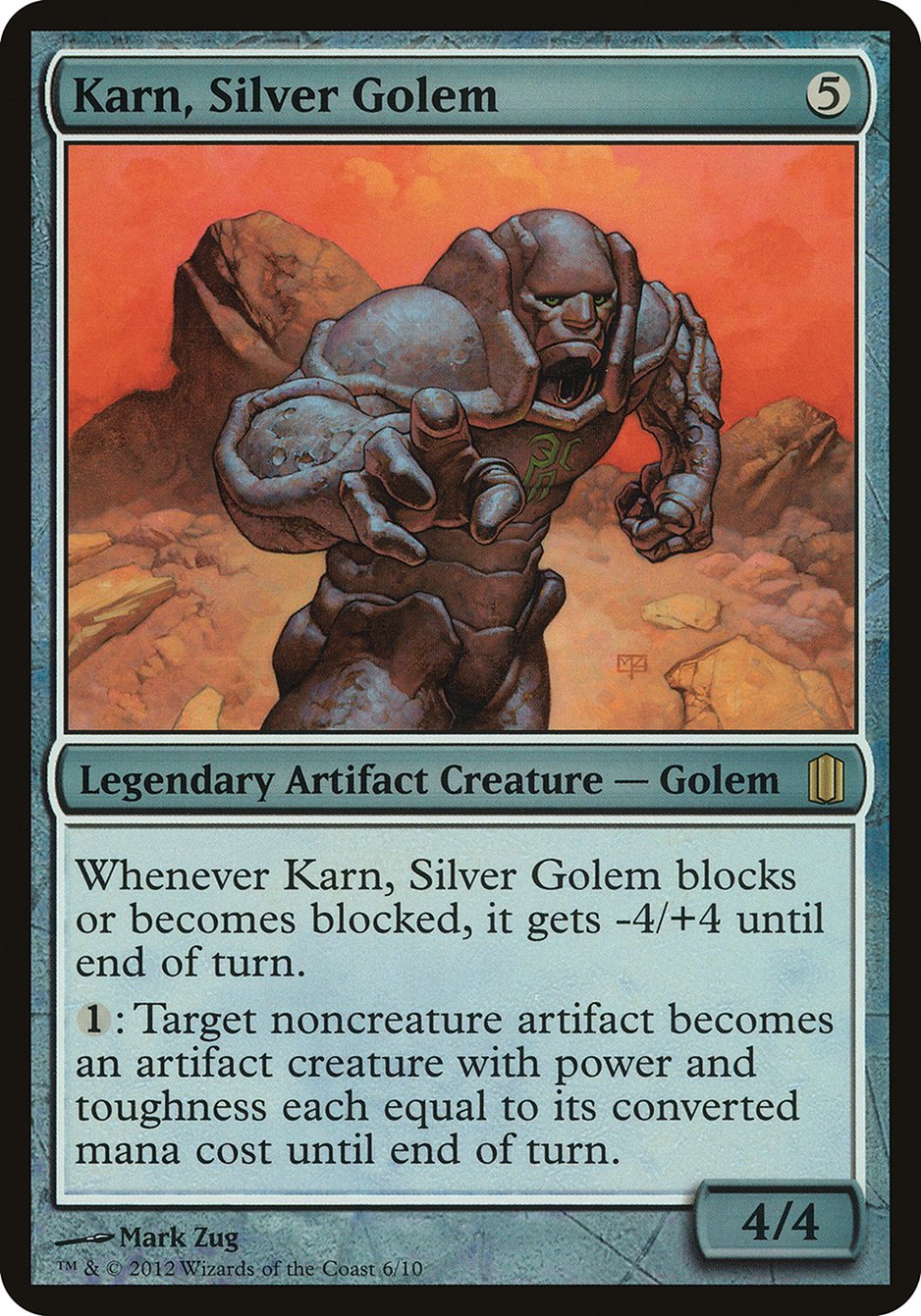 Karn, Silver Golem (Oversized) [Commander's Arsenal Oversized] | Red Riot Games CA