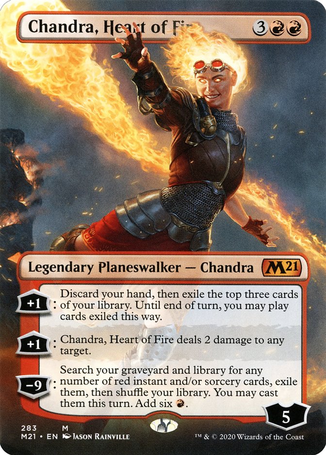 Chandra, Heart of Fire (Borderless) [Core Set 2021] | Red Riot Games CA