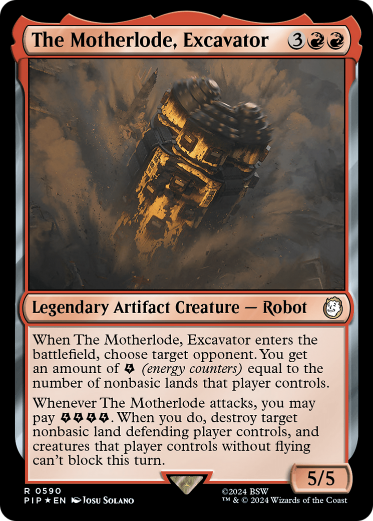 The Motherlode, Excavator (Surge Foil) [Fallout] | Red Riot Games CA